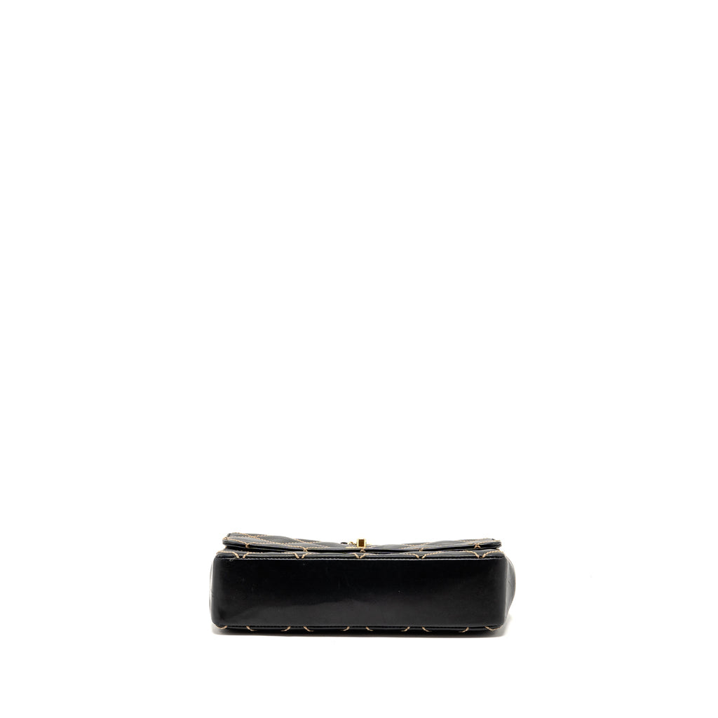 chanel-vintage-quilted-flap-bag-lambskin-black-white-stitching-ghw