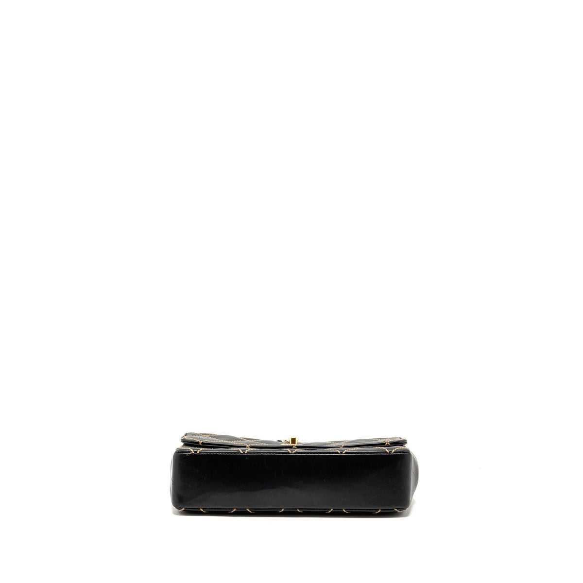 chanel-vintage-quilted-flap-bag-lambskin-black-white-stitching-ghw