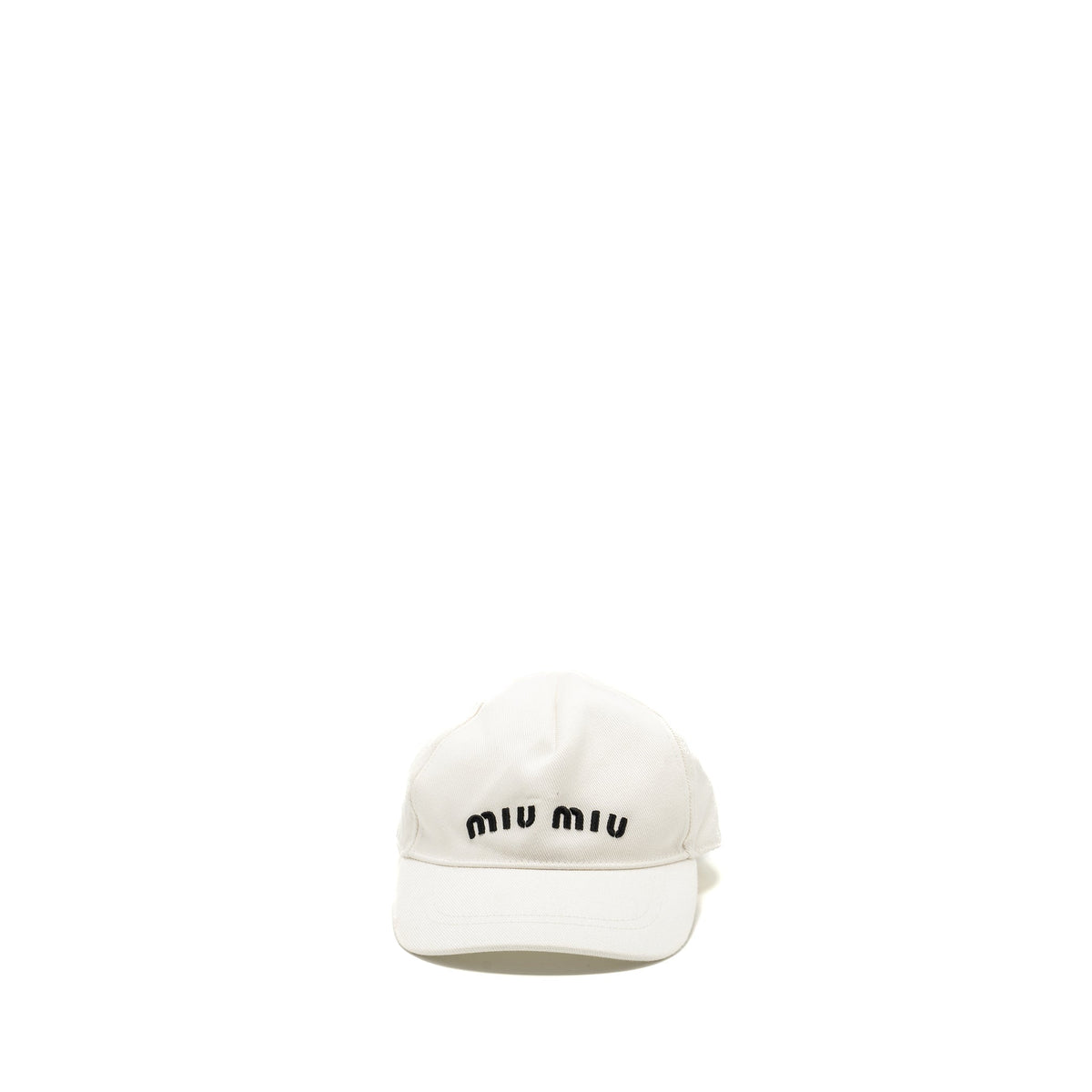 miu-miu-size-m-drill-baseball-cap-white-black