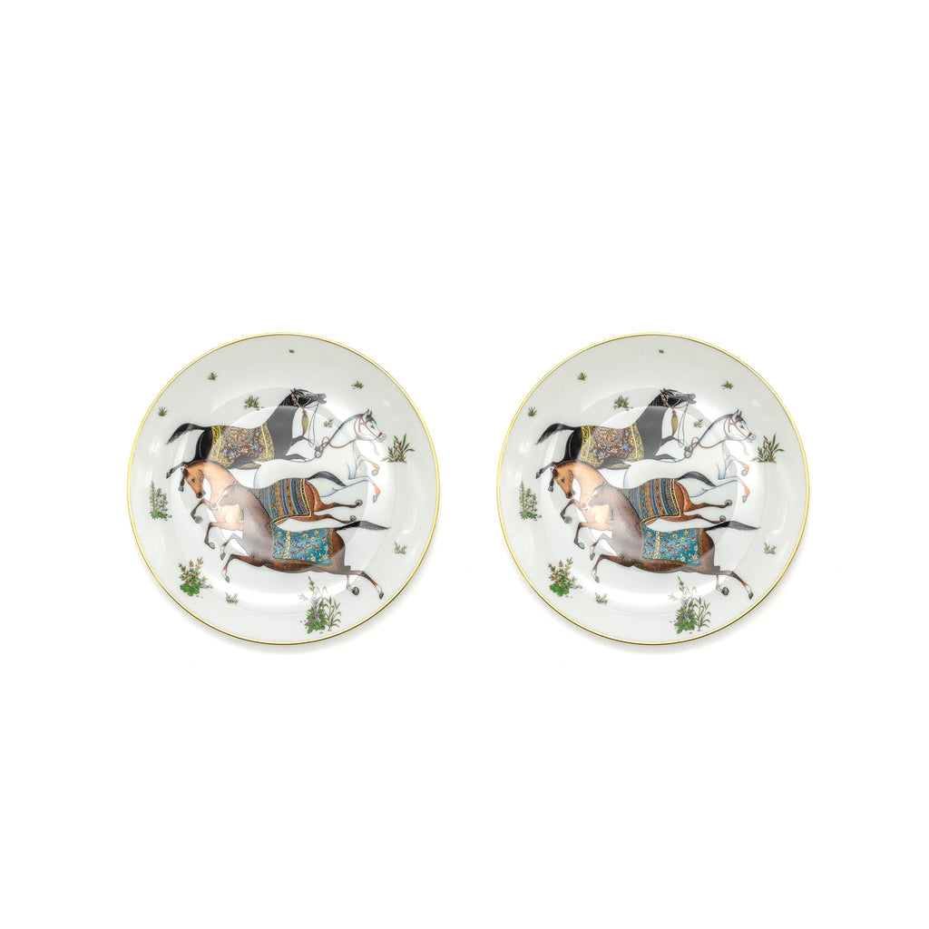 hermes-assiette-dessert-cheval-plate-sell-in-a-set