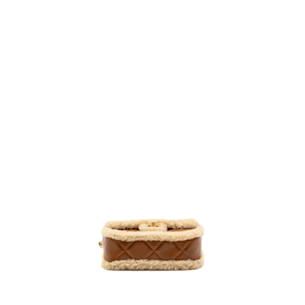 chanel-mini-shearling-flap-bag-lambskin-dark-brown-ghw-microchip-copy