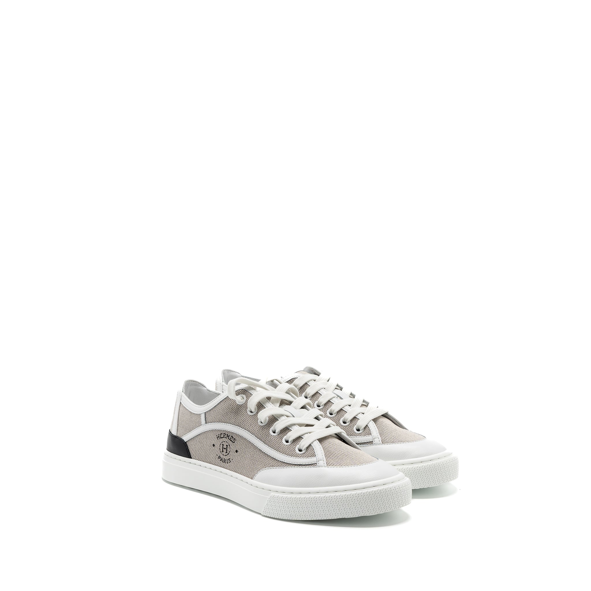 hermes-size-37-get-sneaker-calfskin-canvas-prunoir-blanc