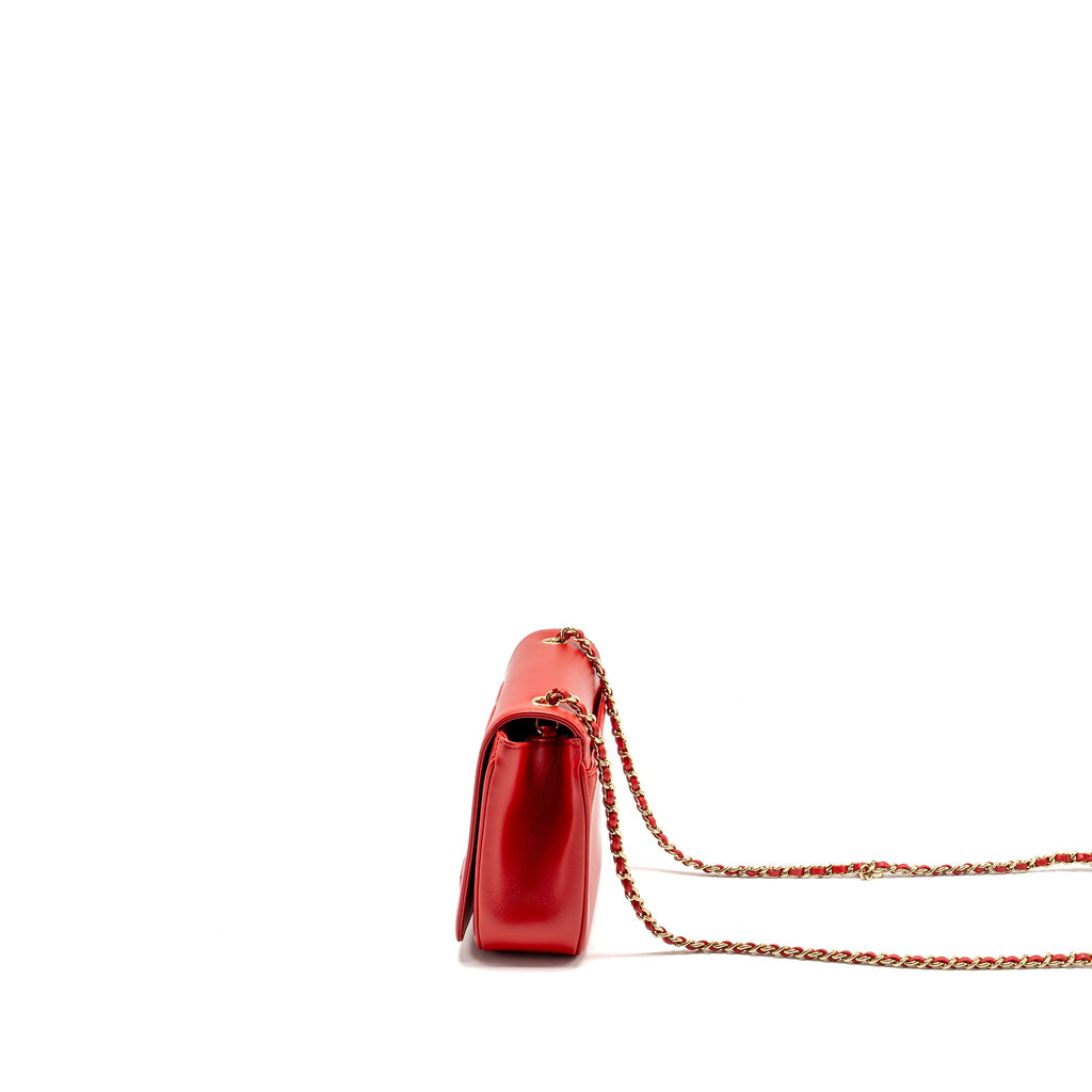 chanel-mania-flap-bag-lambskin-red-lghw