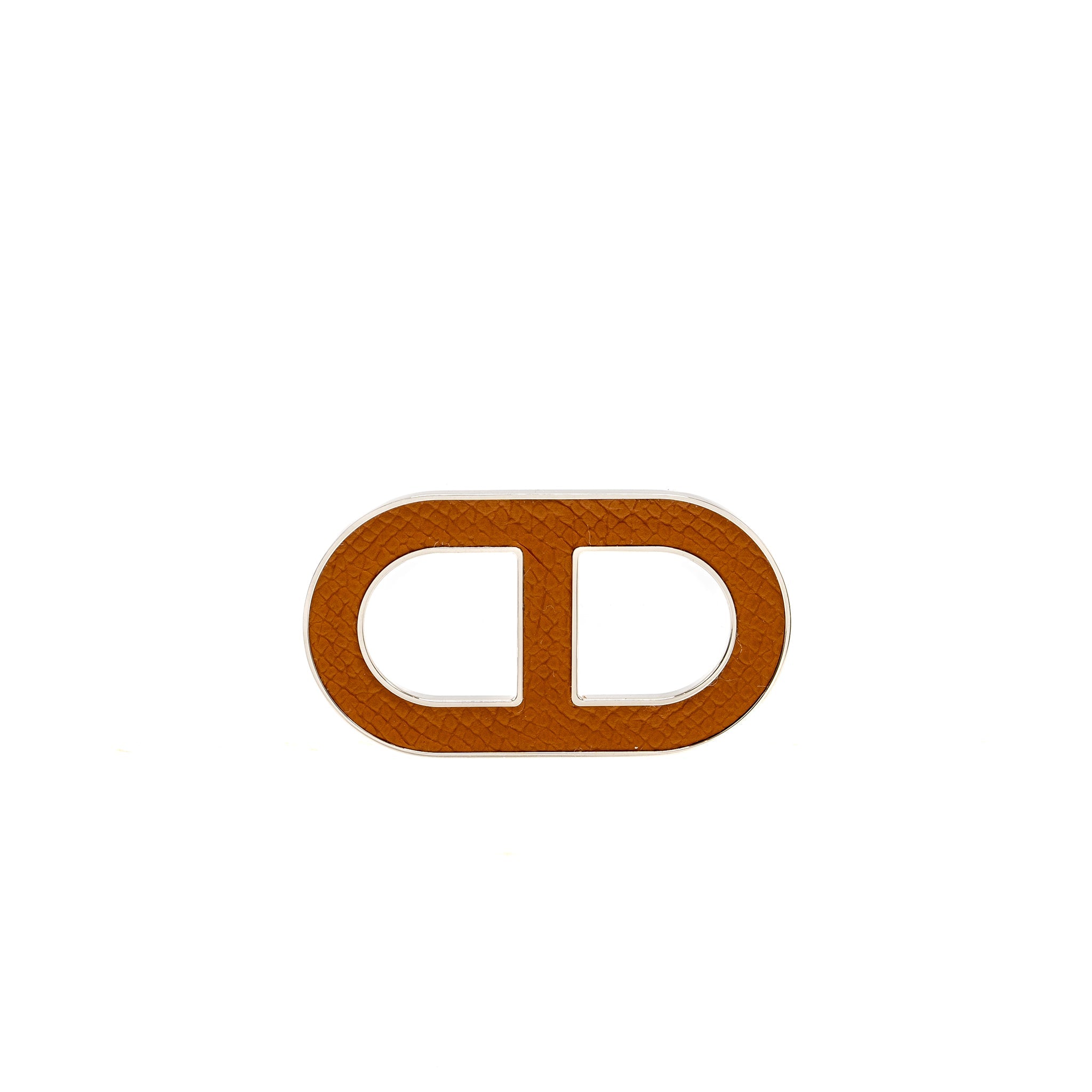 hermes-chaine-d-ancre-brooch-epsom-gold-shw