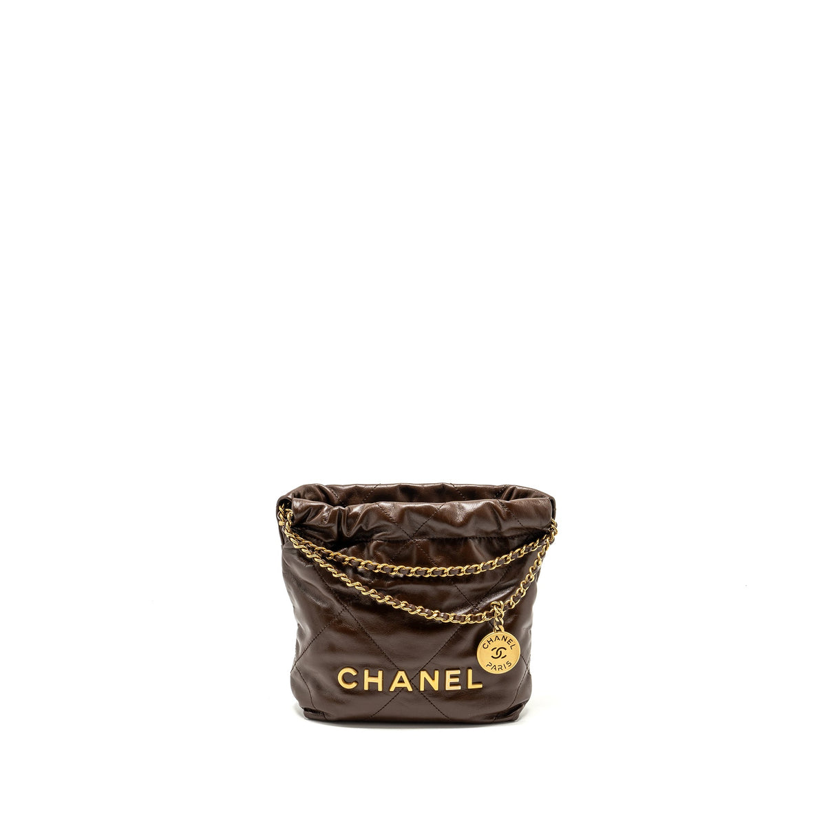 chanel-mini-22-bag-shiny-calfskin-chocolate-ghwmicrochip
