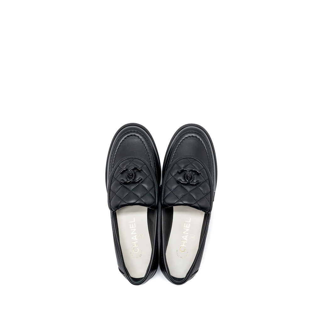chanel-size-37-24c-quilted-cc-logo-loafer-so-black-copy