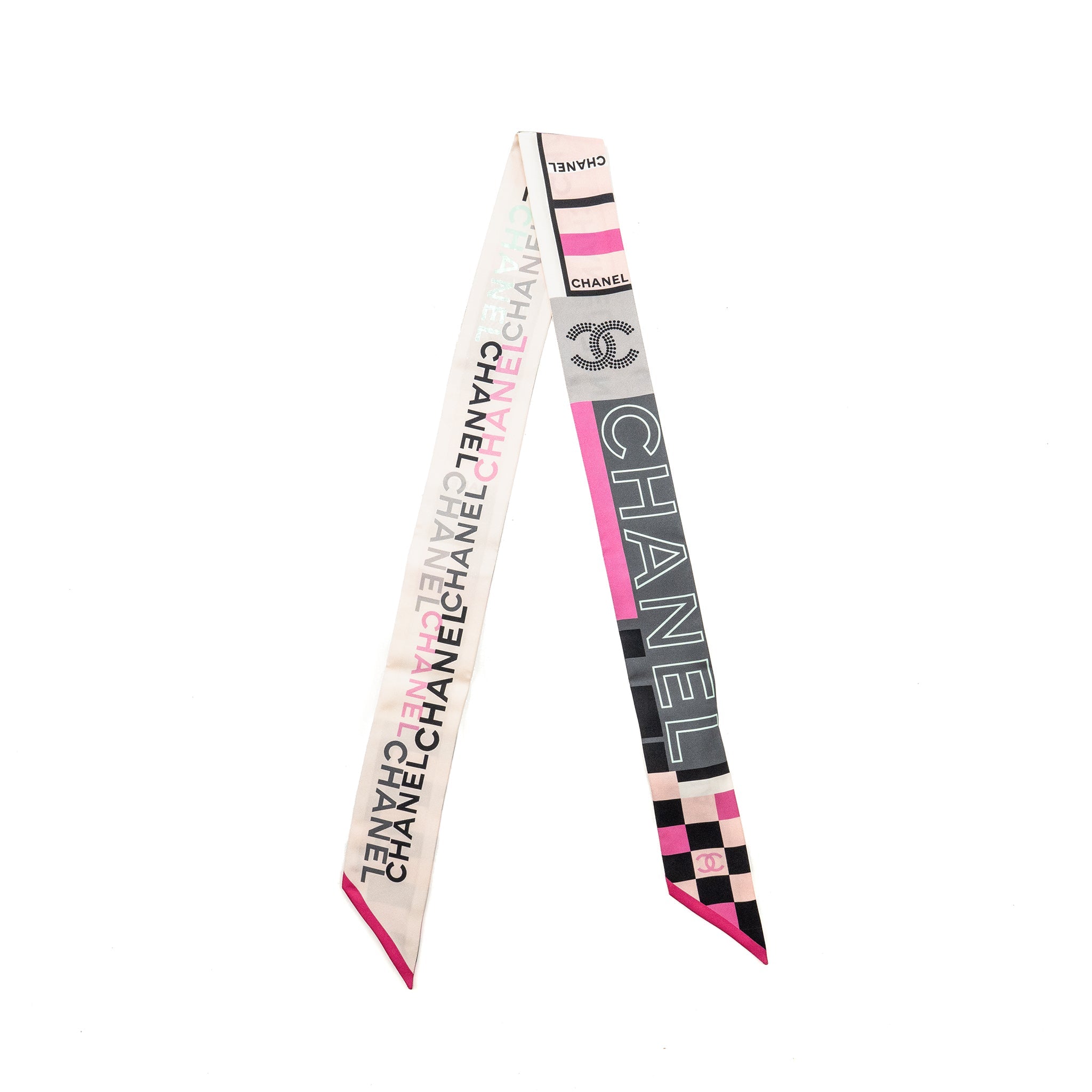 chanel-cc-logo-printed-twilly-silk-pink-multicolour-copy