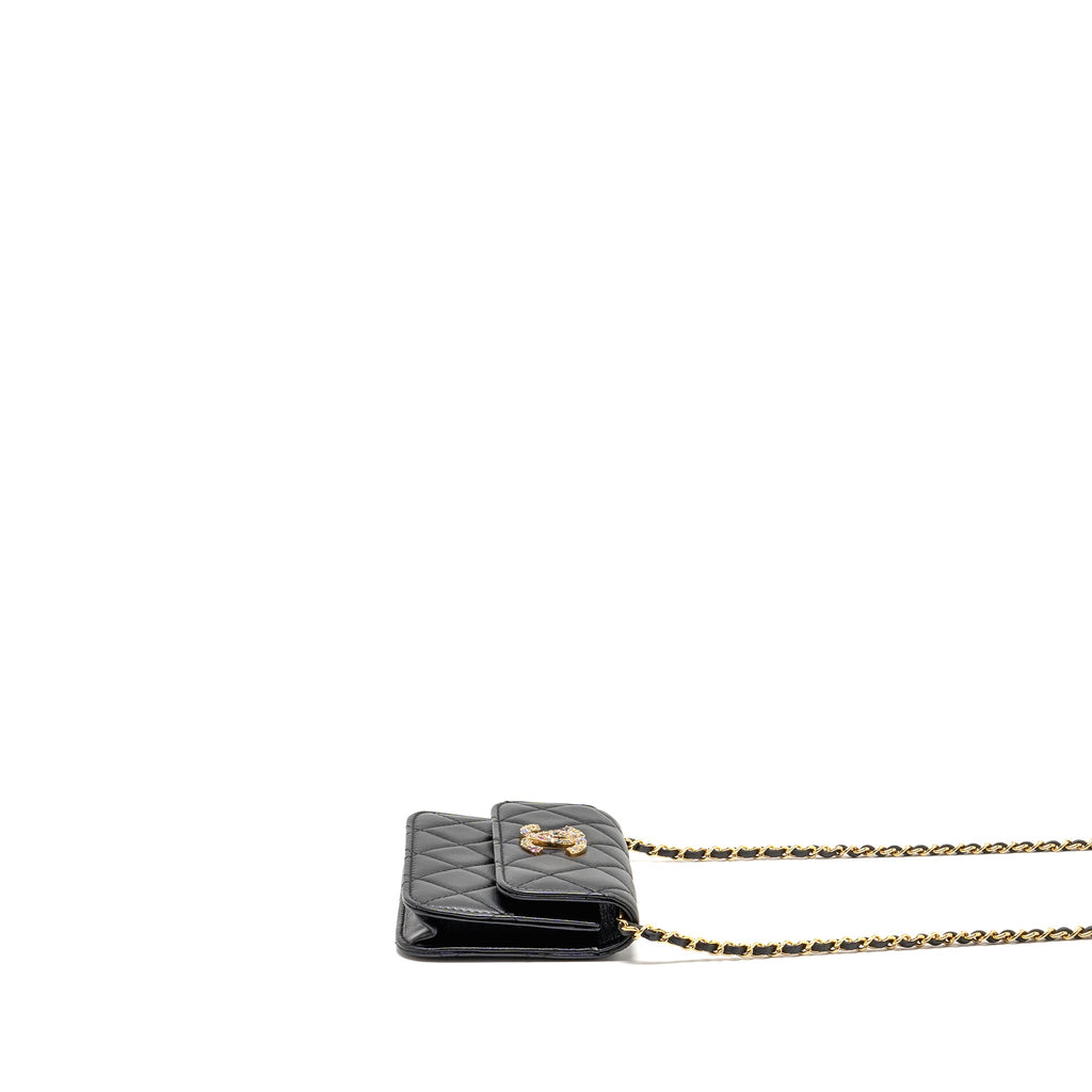 chanel-zirconium-flap-clutch-card-holder-with-chain-lambskin-black-ghw