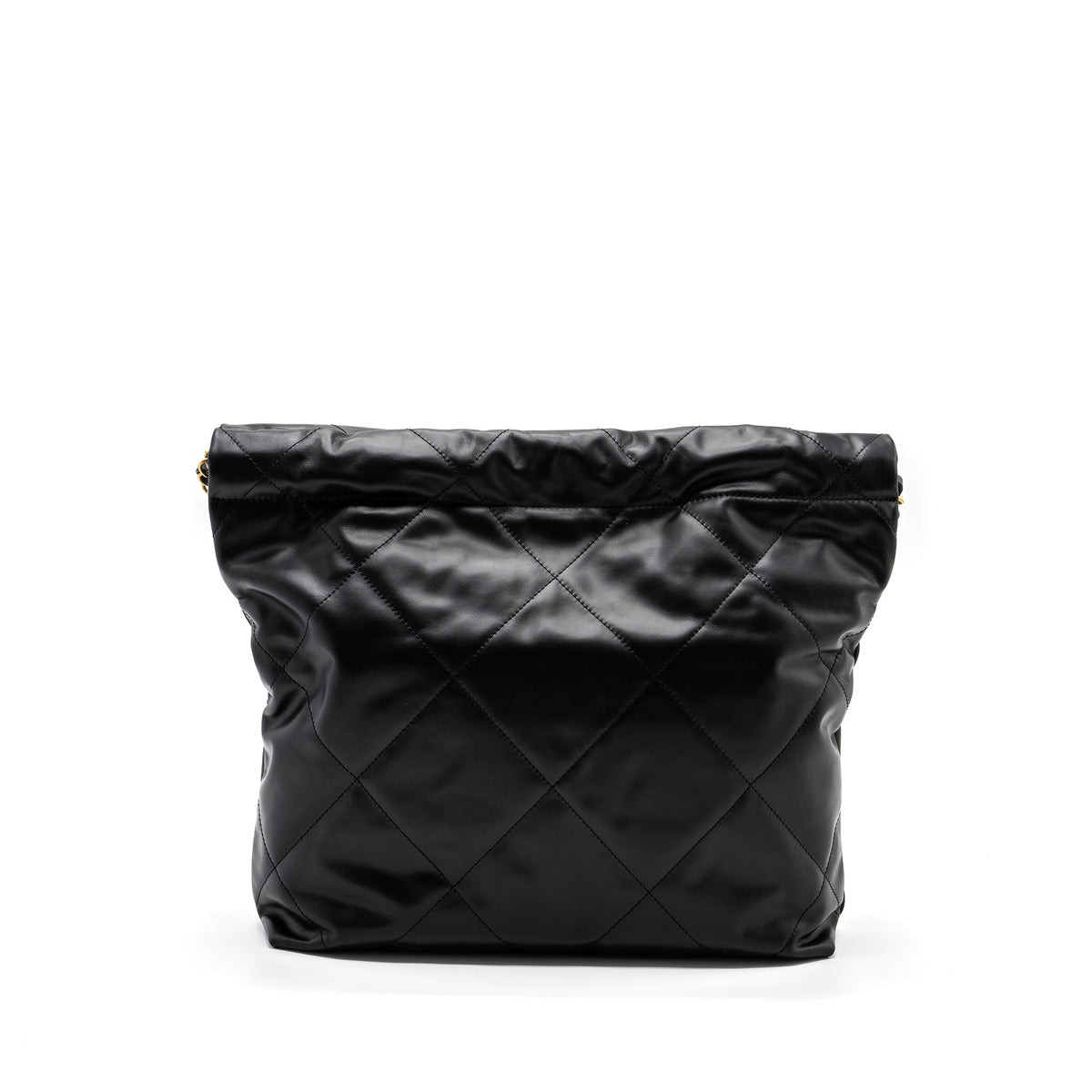 chanel-small-22-bag-calfskin-black-white-letter-ghw-microchip
