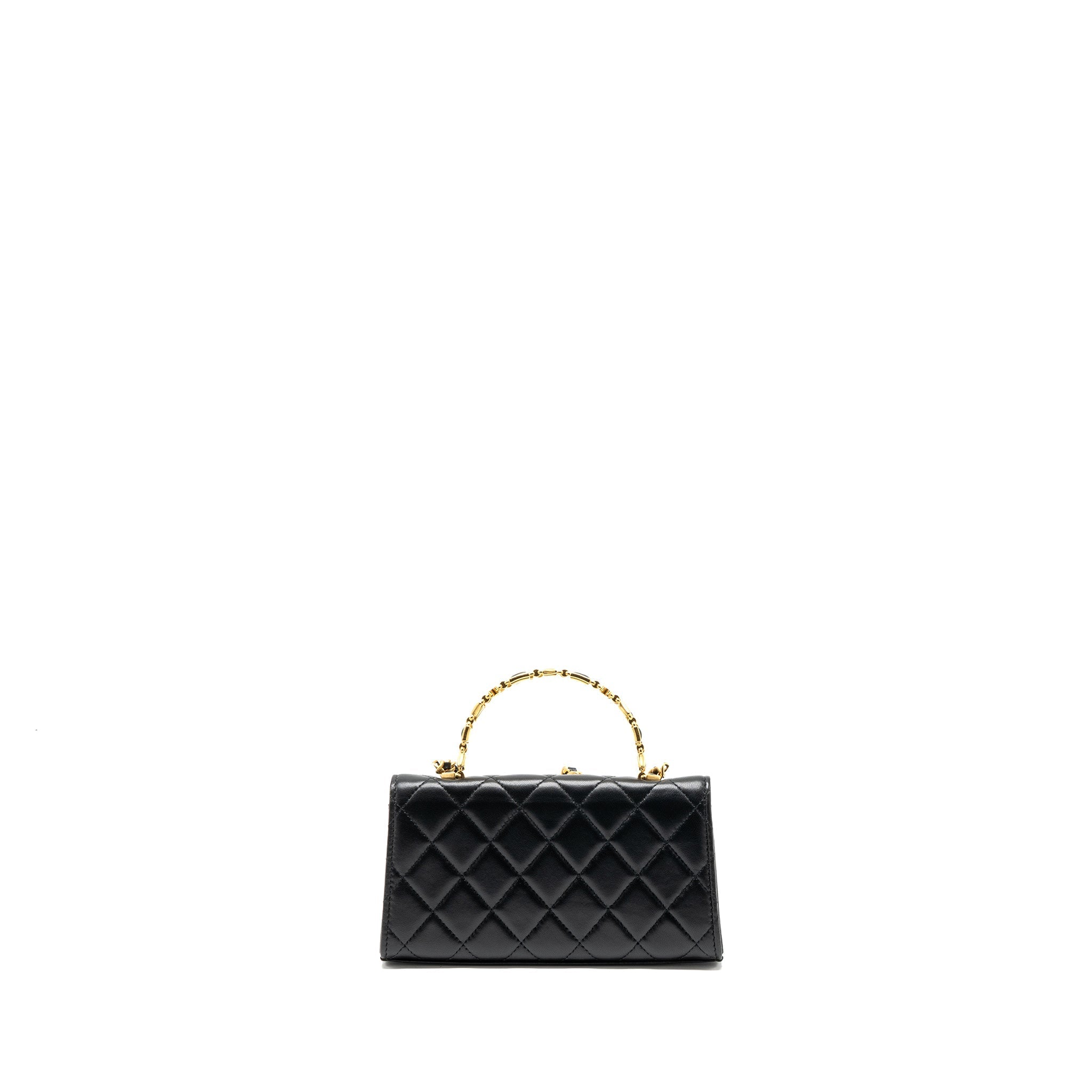 chanel-22b-flap-bag-with-enamel-top-handle-lambskin-black-ghw-microchip-copy