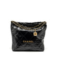 chanel-medium-22-bag-shiny-calfskin-black-ghw-microchip-copy
