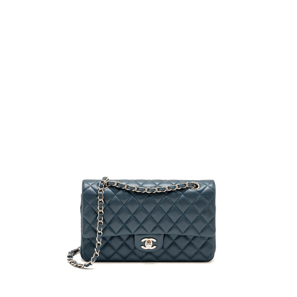 channel-medium-classic-double-flap-bag-caviar-metallic-dark-blue-shw
