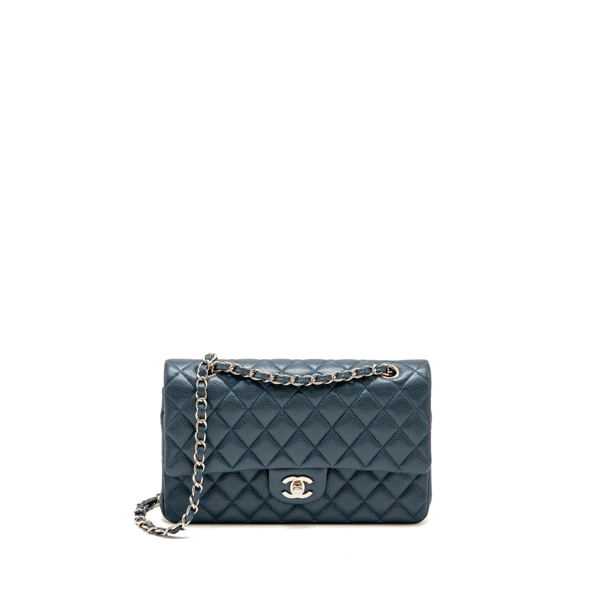 channel-medium-classic-double-flap-bag-caviar-metallic-dark-blue-shw