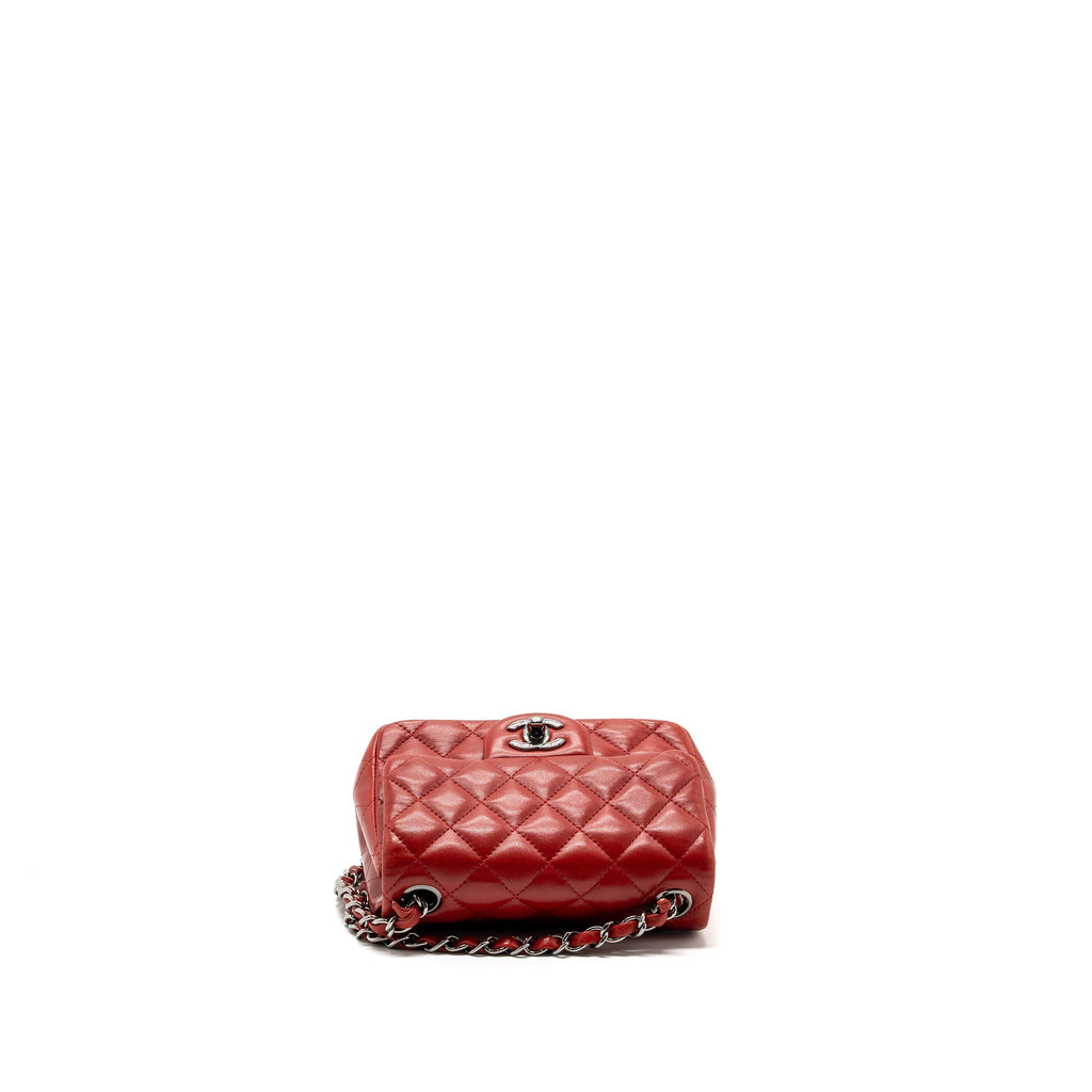 chanel-mini-square-flap-bag-lambskin-red-black-hardware-copy