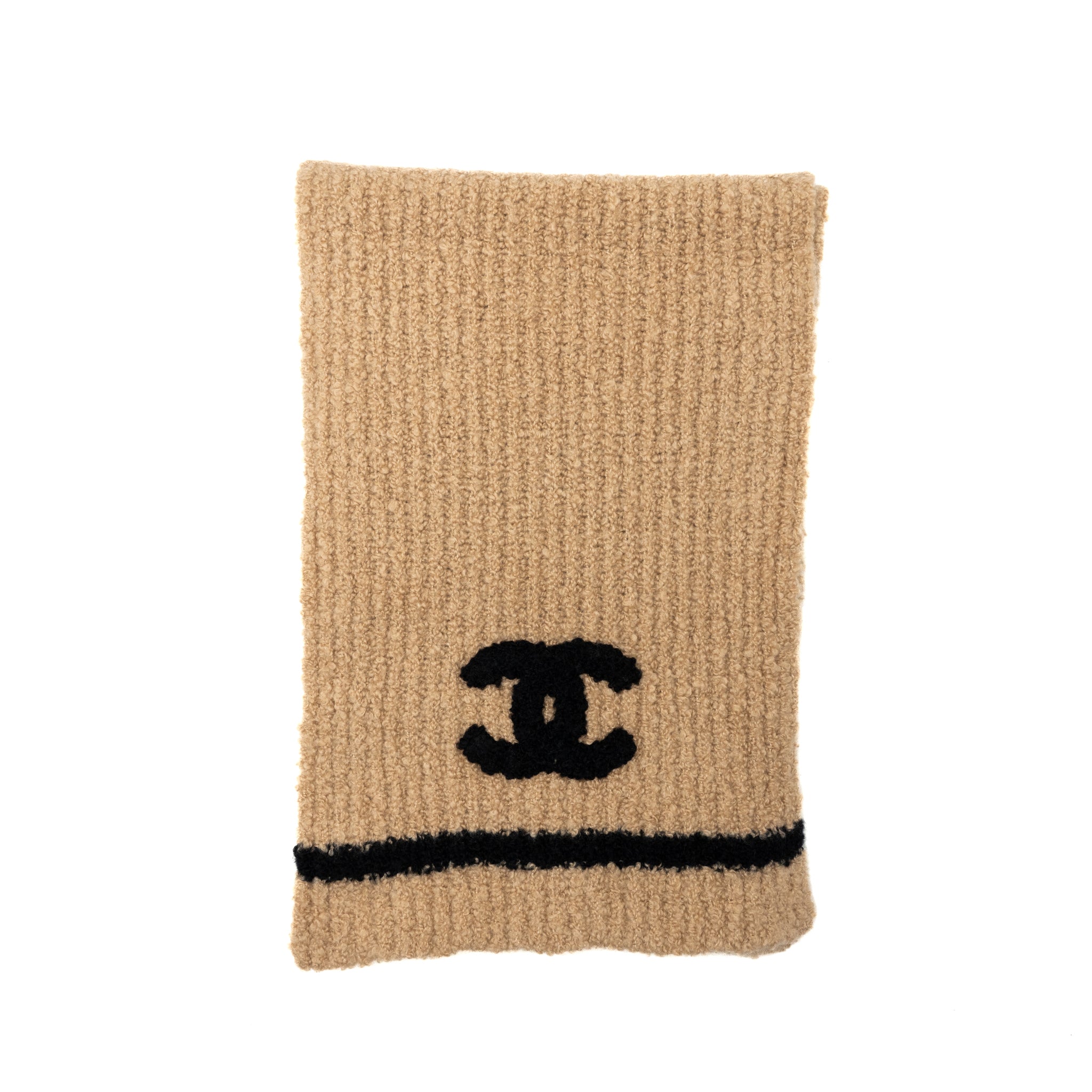 chanel-cashmere-and-sold-logo-scarf-beige-black