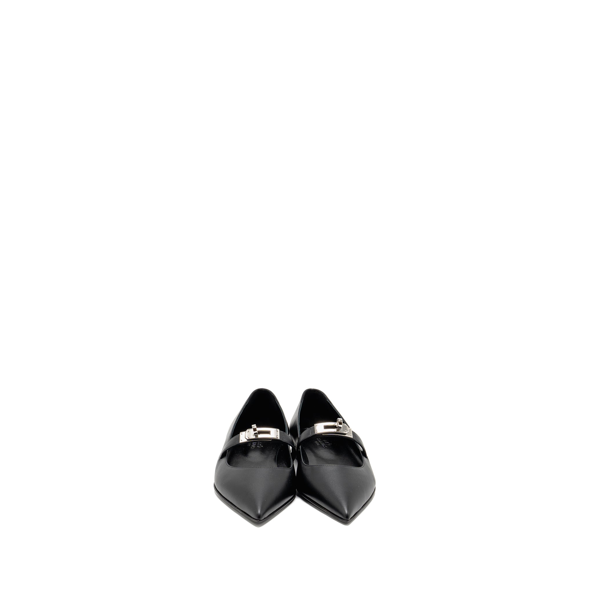 hermes-size-37-kelly-ballet-flat-calfskin-black-shw