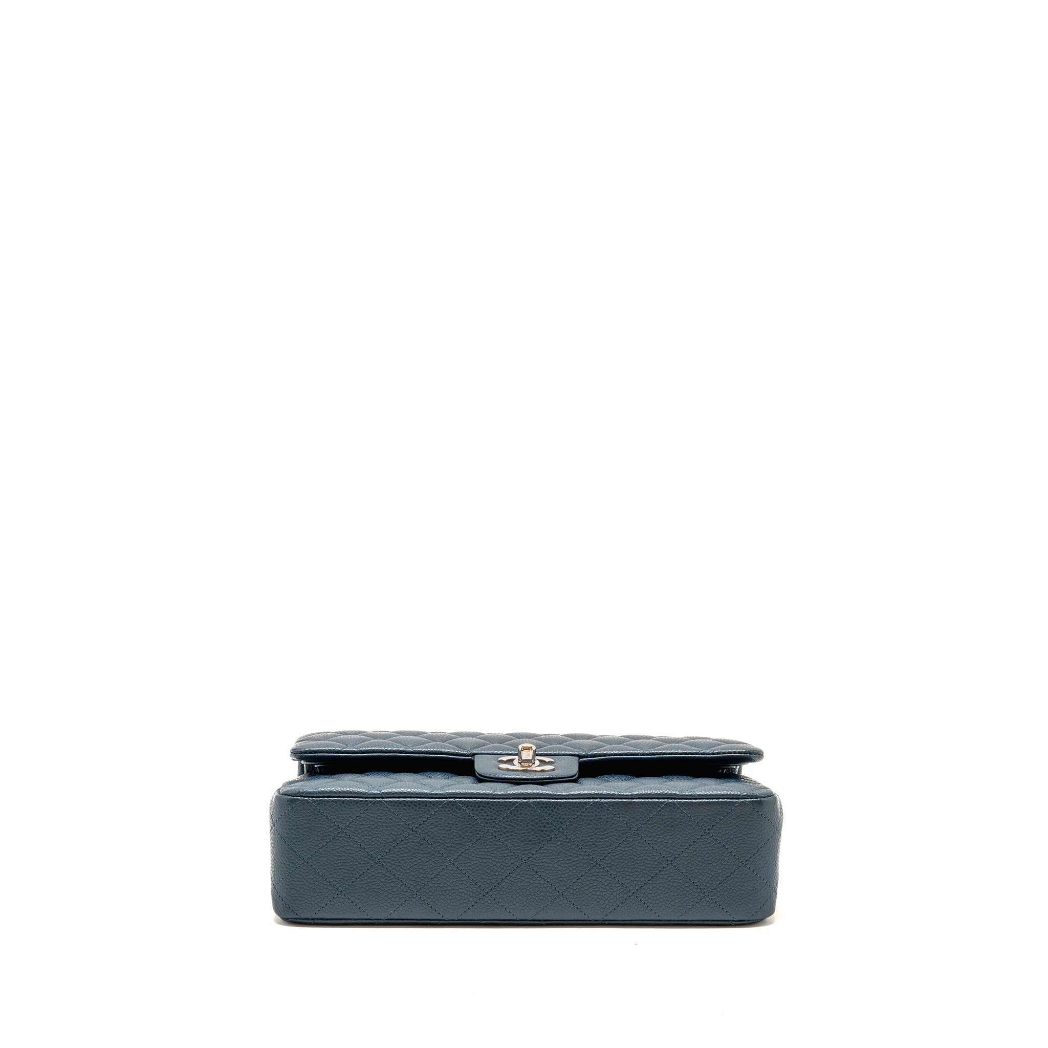 channel-medium-classic-double-flap-bag-caviar-metallic-dark-blue-shw