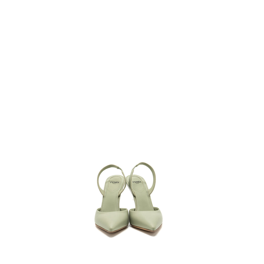fendi-size-35-fendi-first-high-heeled-slingbacks-leather-green-shw