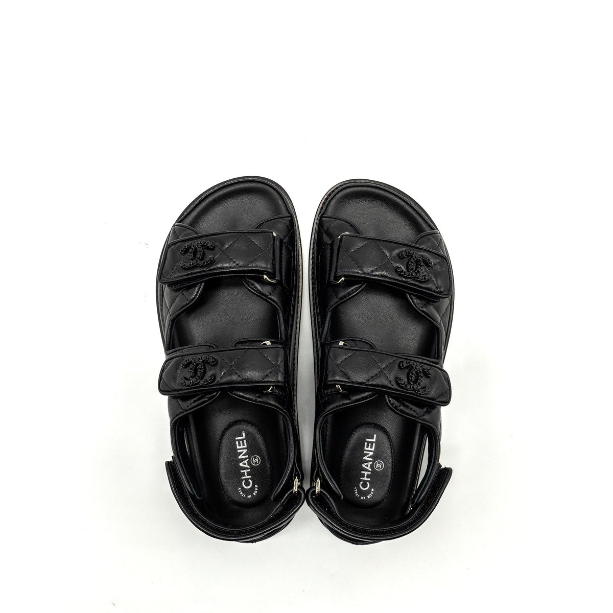 chanel-size-36-dad-sandals-lambskin-so-black
