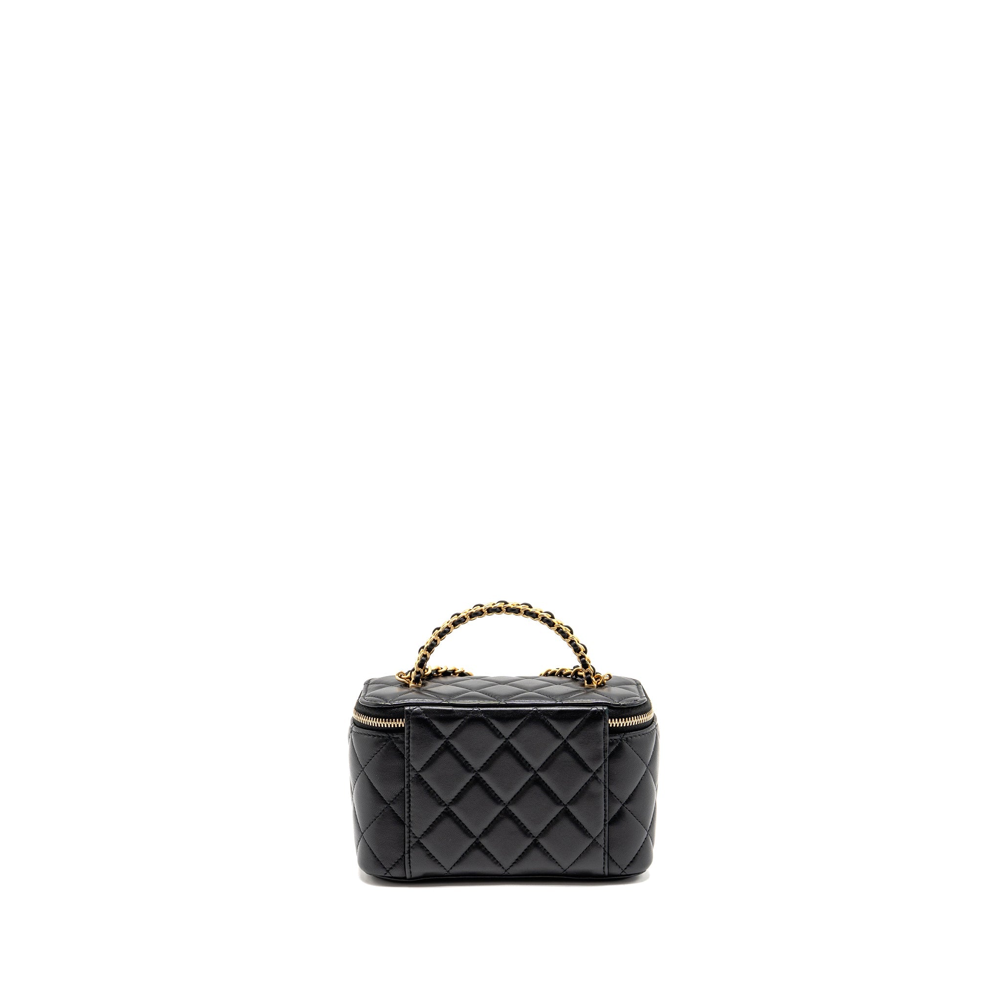chanel-top-handle-long-vanity-lambskin-black-ghwmicrochip