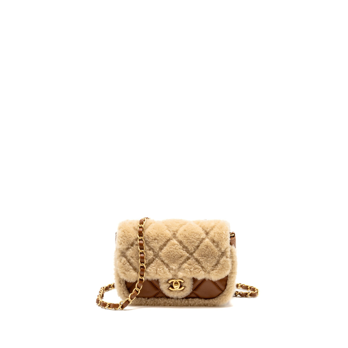 chanel-mini-shearling-flap-bag-lambskin-dark-brown-ghw-microchip-copy