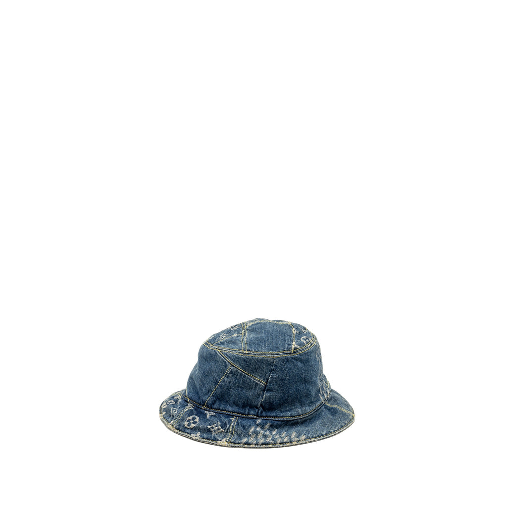 louis-vuitton-nigo-size-58-damier-bucket-hat-denim-blue-copy