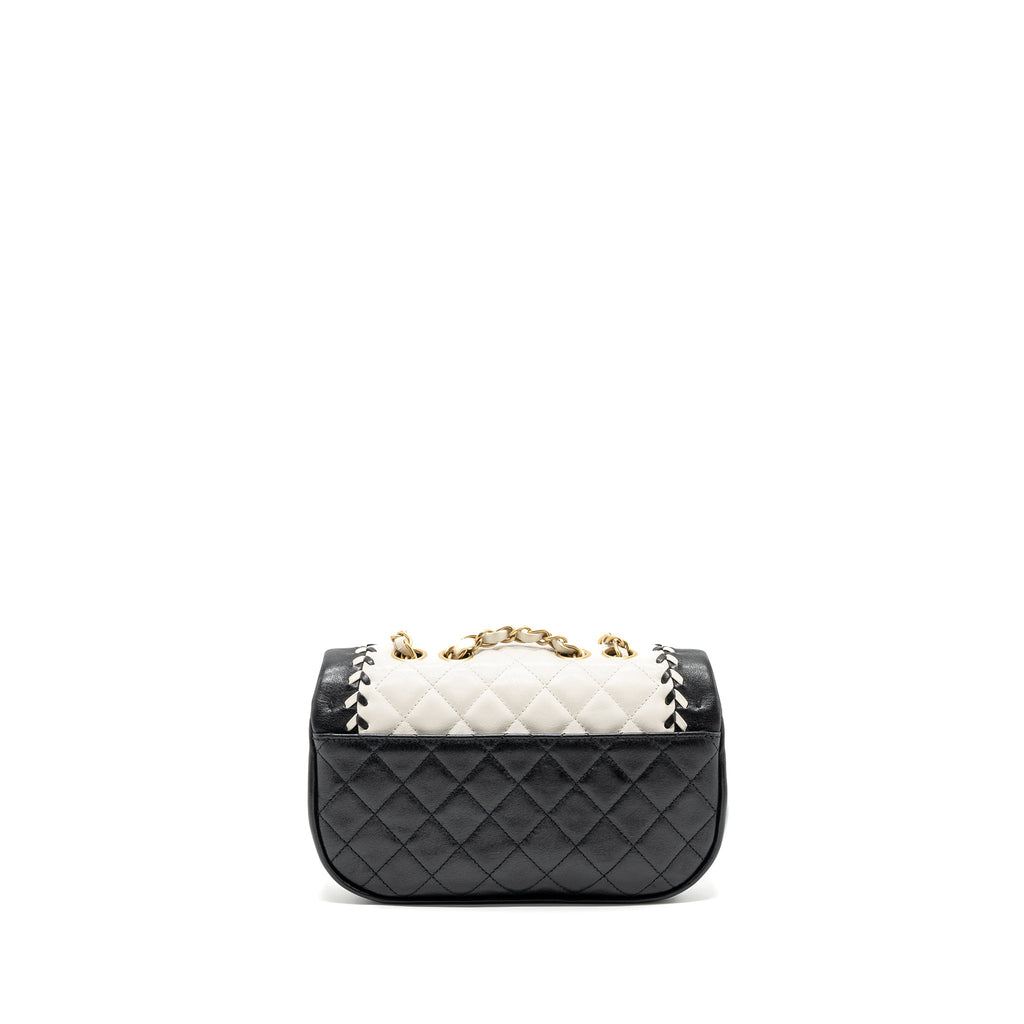 chanel-quilted-flap-bag-white-black-ghw