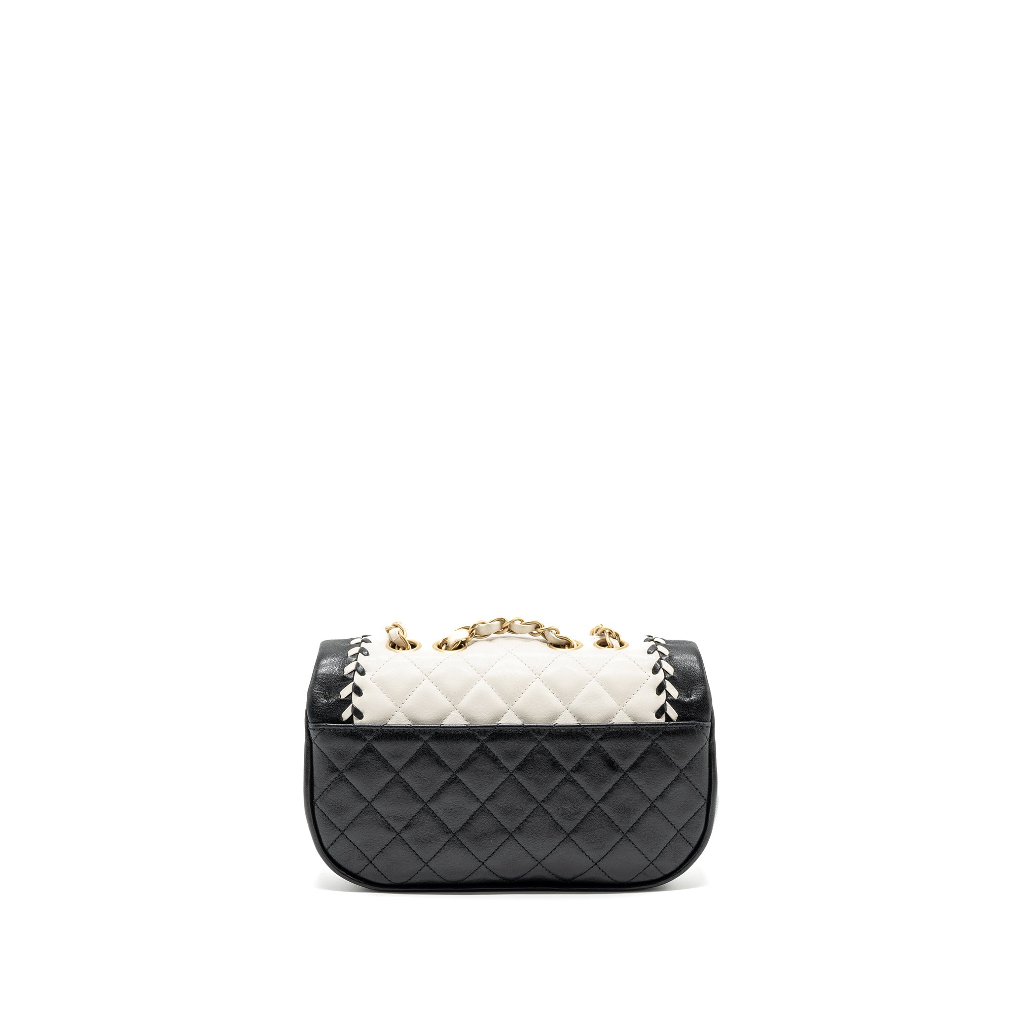chanel-quilted-flap-bag-white-black-ghw