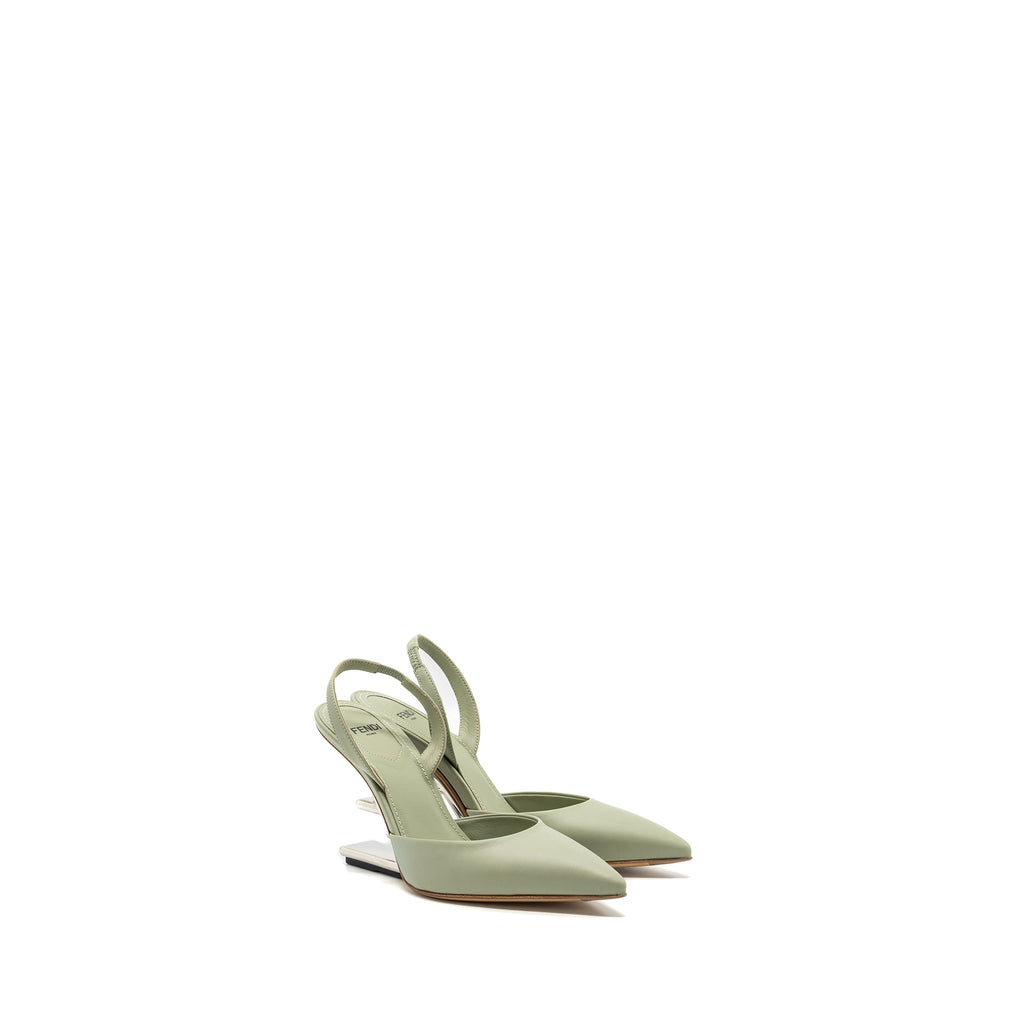 fendi-size-35-fendi-first-high-heeled-slingbacks-leather-green-shw