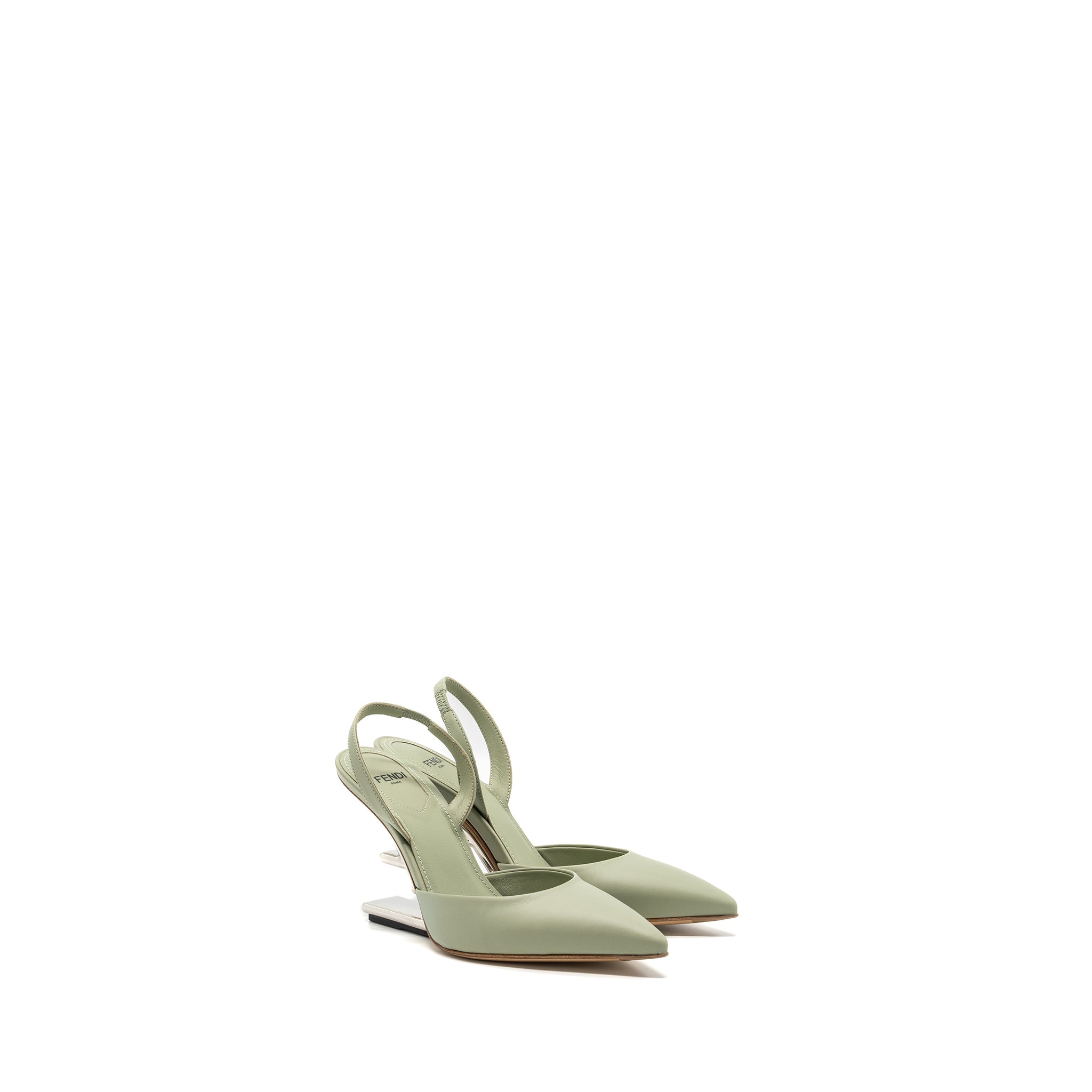 fendi-size-35-fendi-first-high-heeled-slingbacks-leather-green-shw