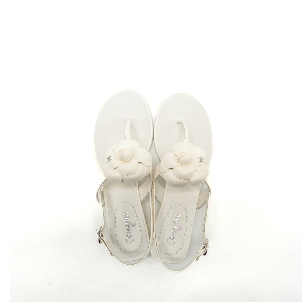chanel-size-39-camellia-sandals-white