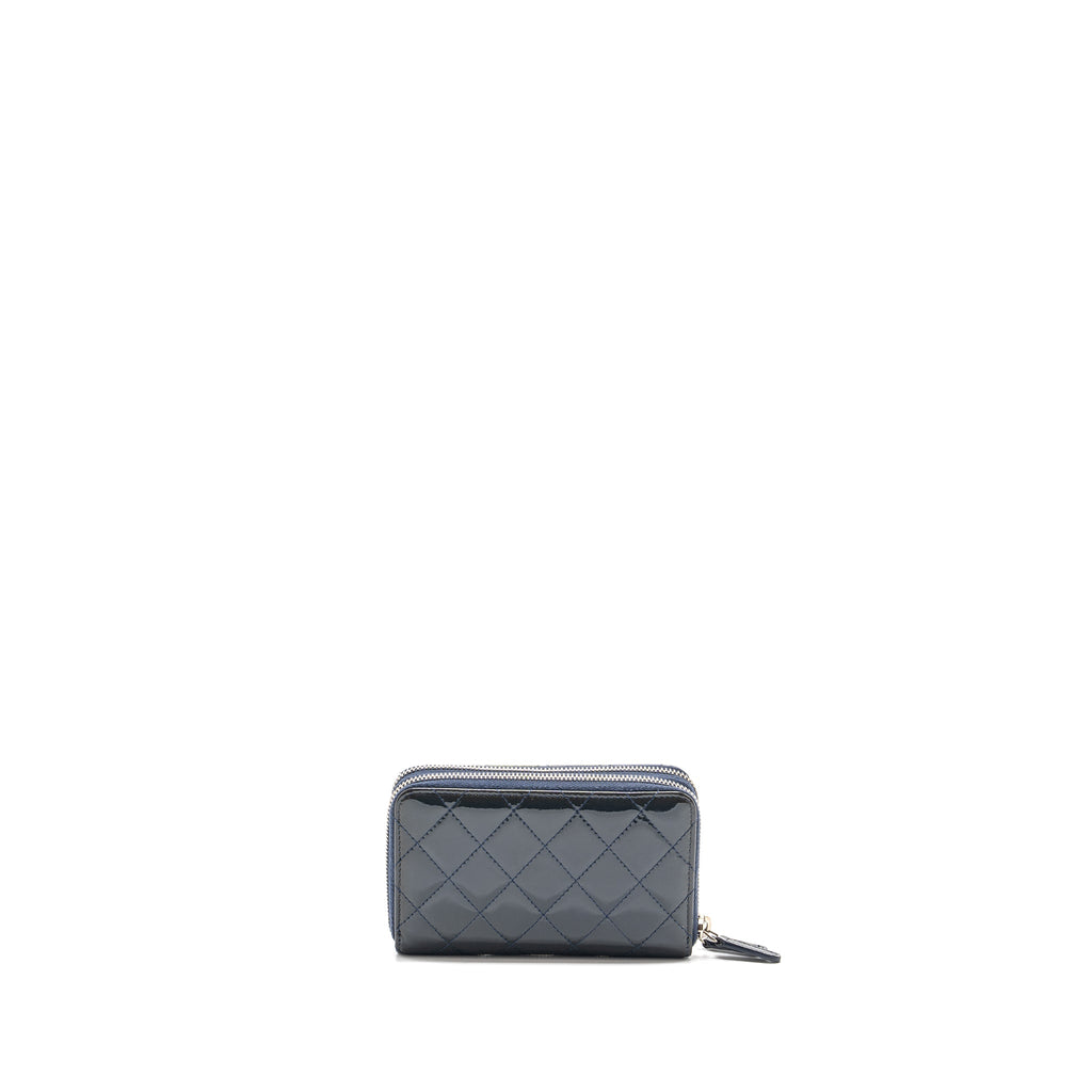 chanel-double-zip-wallet-patent-dark-green-shw