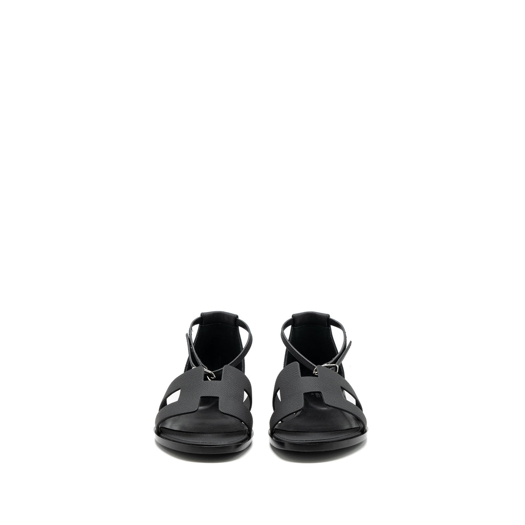 hermes-size-38-santorini-sandals-leather-black-shw