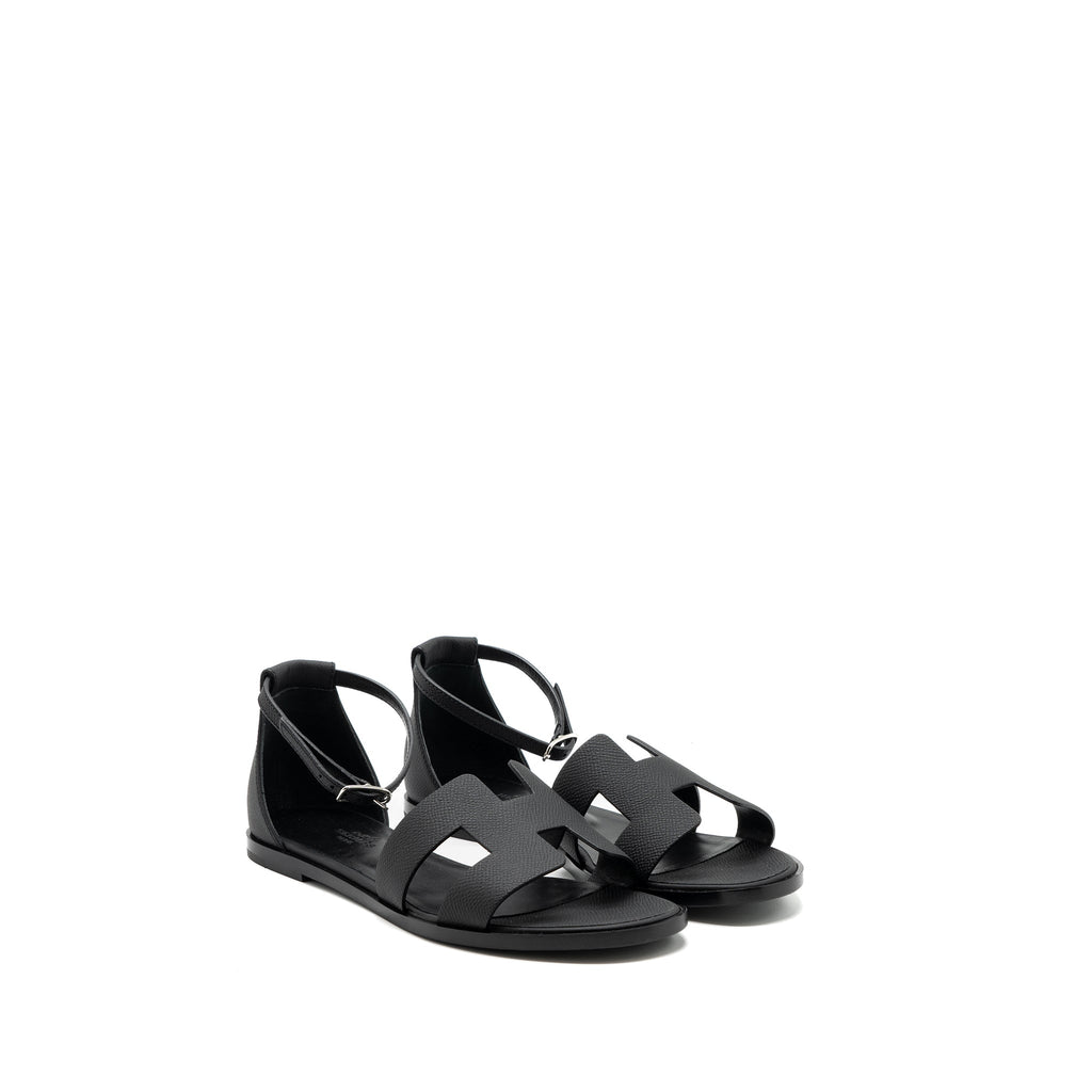 hermes-size-38-santorini-sandals-leather-black-shw