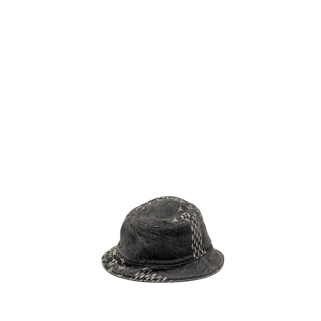 louis-vuitton-size-58-nigo-damier-bucket-hat-denim-black-1