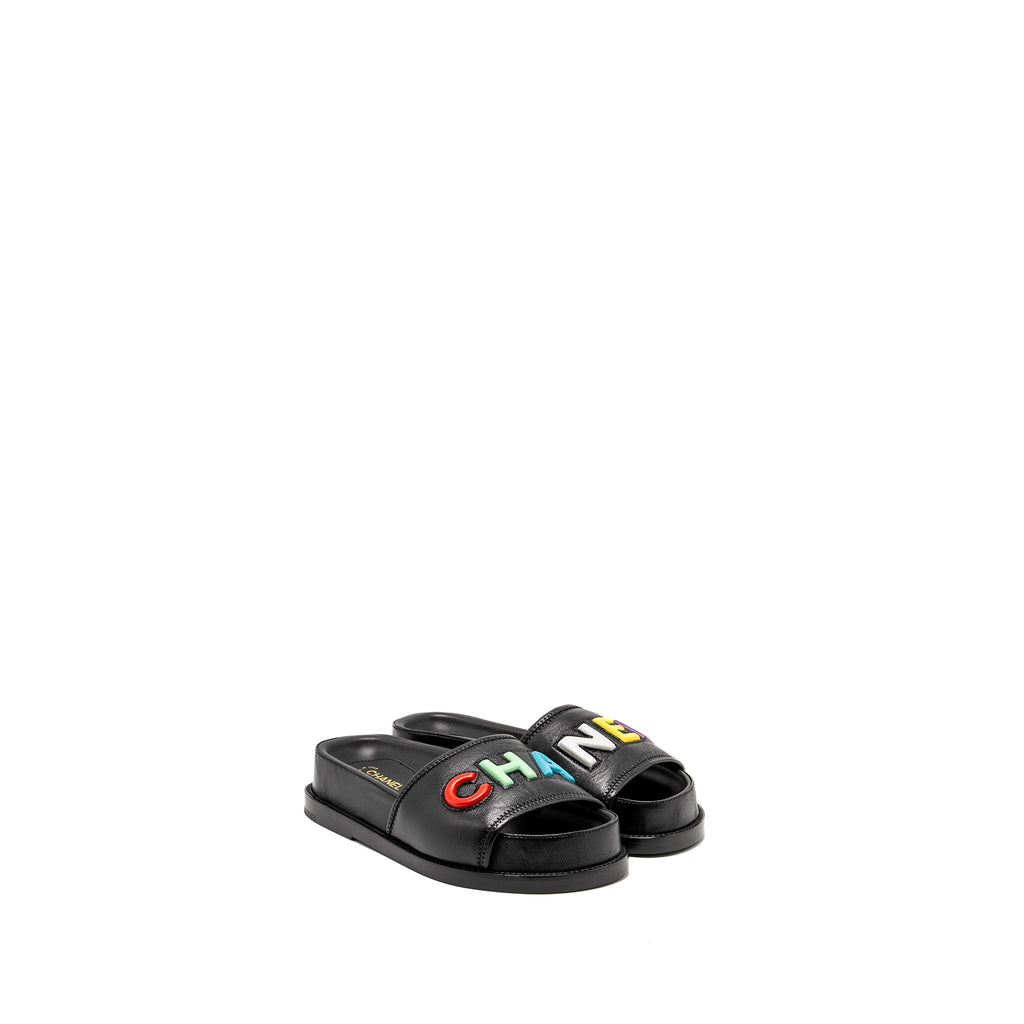 chanel-size-35-logo-letters-sandals-mules-lambskin-black-multicolour