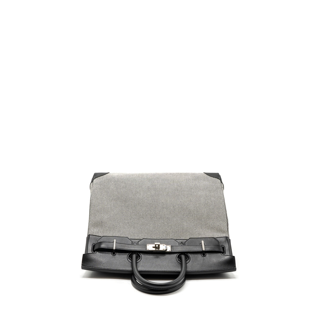 hermes-hac-birkin-40-toile-gris-canvass-evergrain-leather-black-ecru-shw-stamp-u