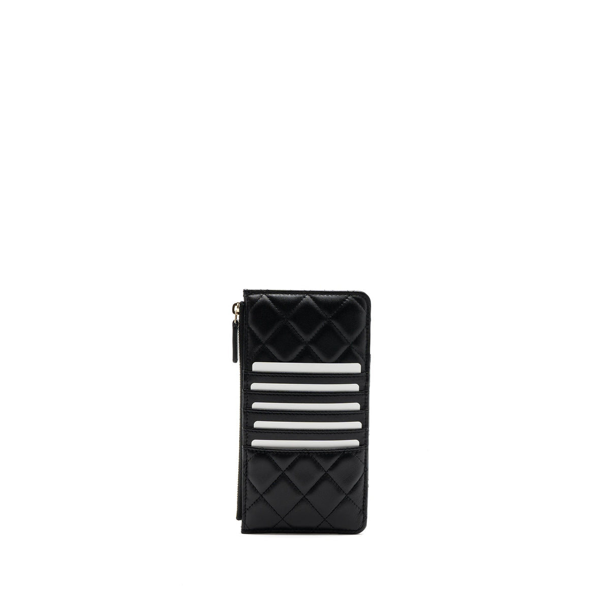 chanel-long-zip-card-holder-wallet-lambskin-black-lghw