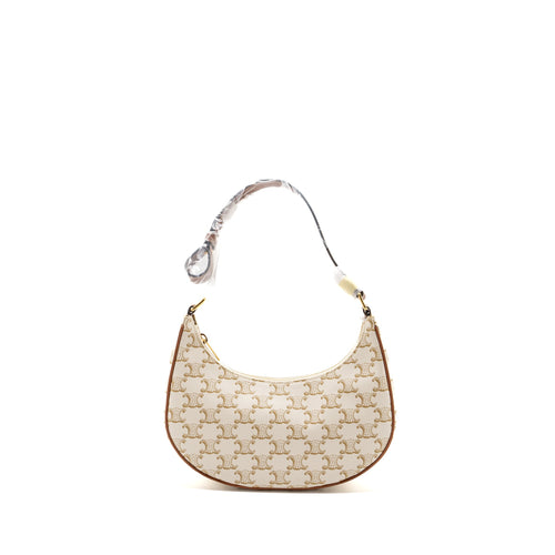 celine-ava-bag-triomphe-canvas-calfskin-white-ghw-2