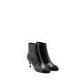 chanel-size-37-interlocking-boots-letter-pearl-leather-black