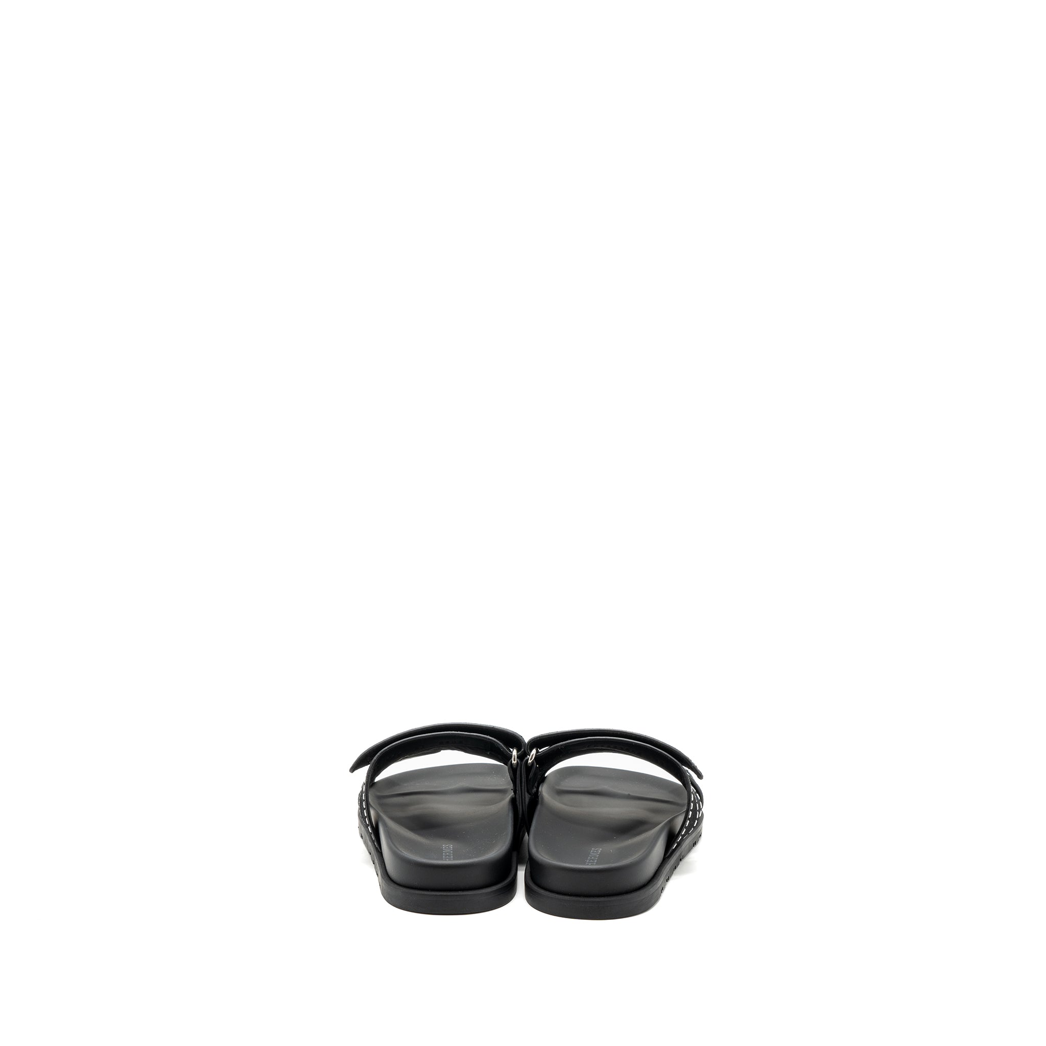 hermes-size-37-chypre-sandals-suede-crystal-black