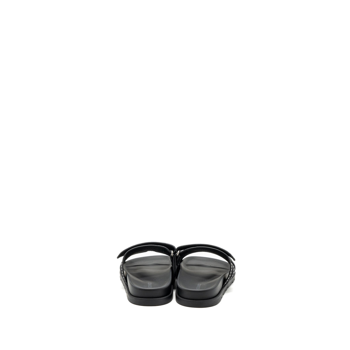 HERMES CHYPRE SANDALS SUEDE/ CRYSTAL BLACK