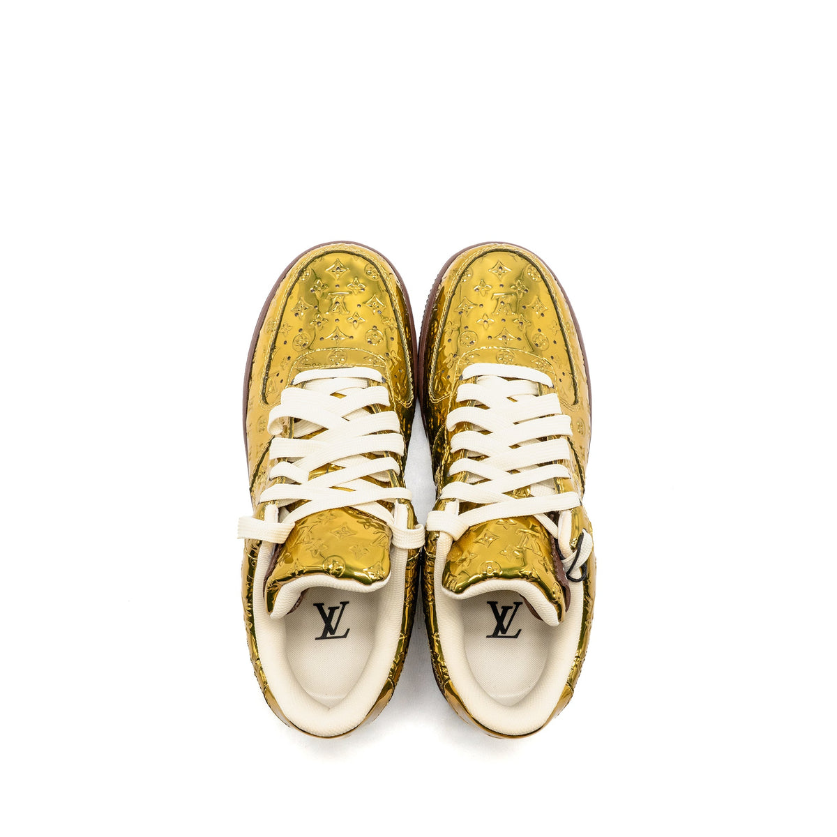 louis-vuitton-x-nike-size-us7-air-force-1-sneaker-monogram-leather-metallic-gold-1