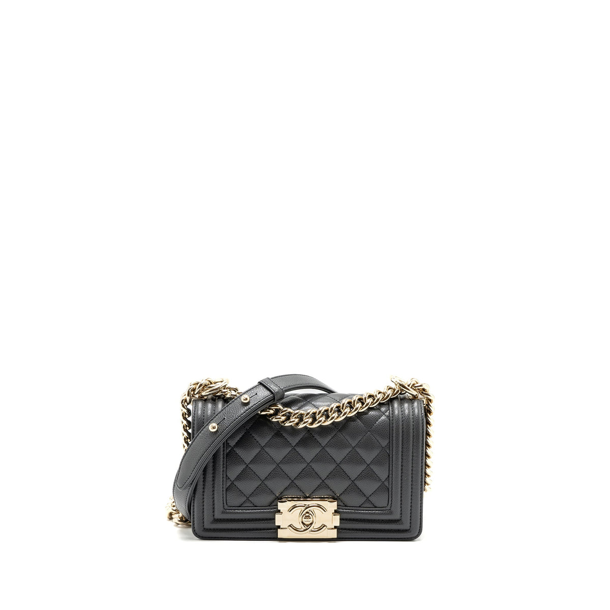 chanel-small-boy-bag-caviar-grey-lghw-microchip