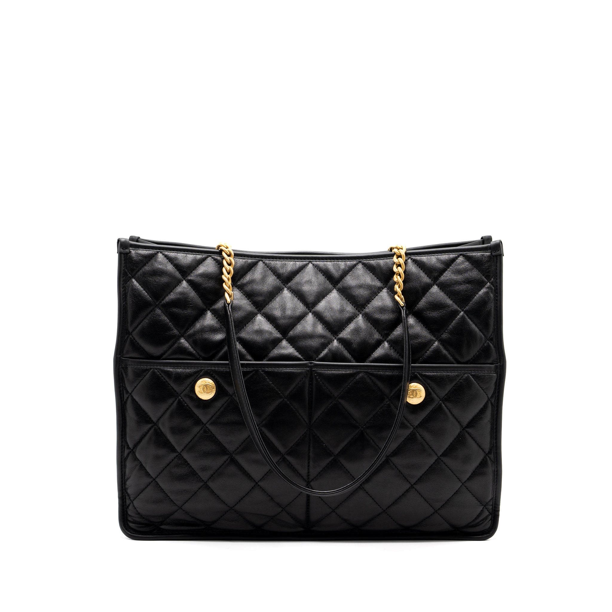 chanel-large-tote-bag-lambskin-black-brushed-ghw