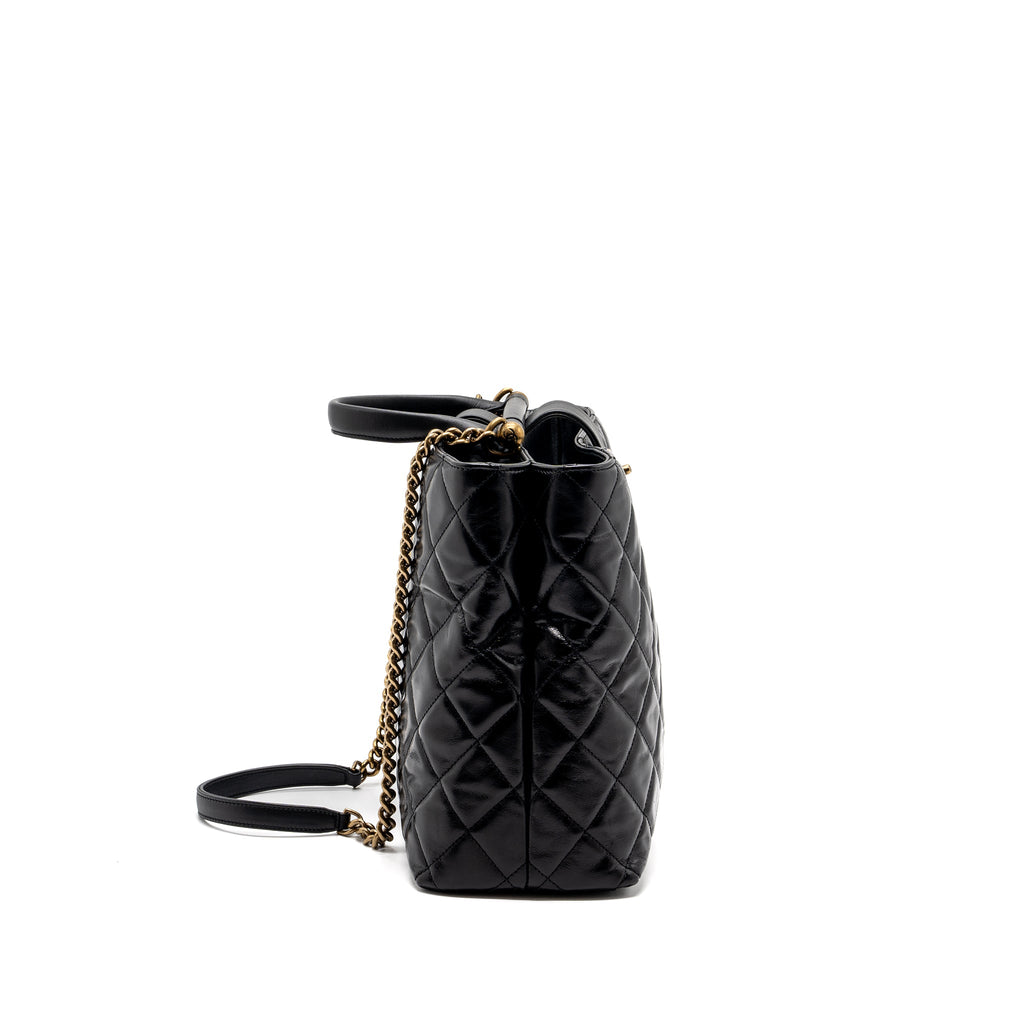 chanel-large-tote-bag-calfskin-black-brushed-ghw-copy