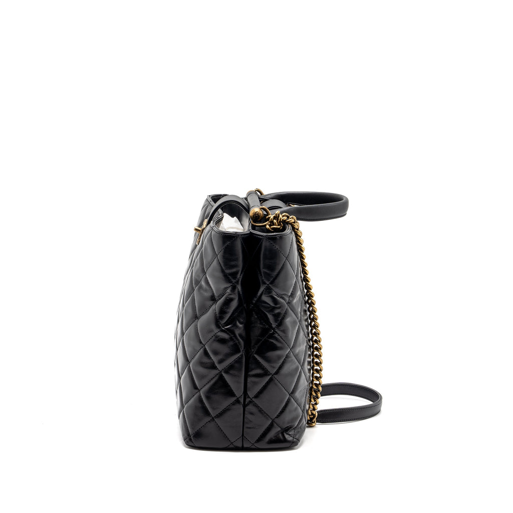 chanel-large-tote-bag-calfskin-black-brushed-ghw-copy