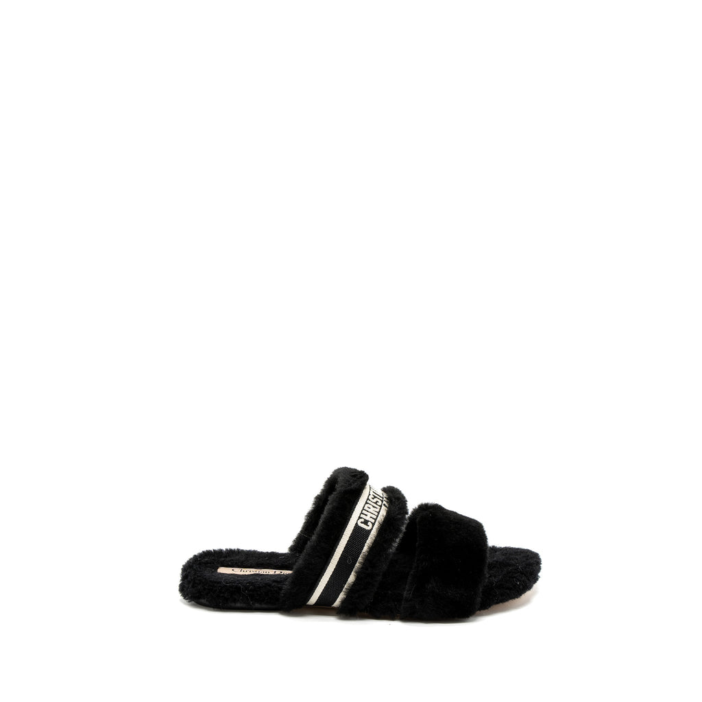 dior-size-39-chez-moi-sandals-shearling-black