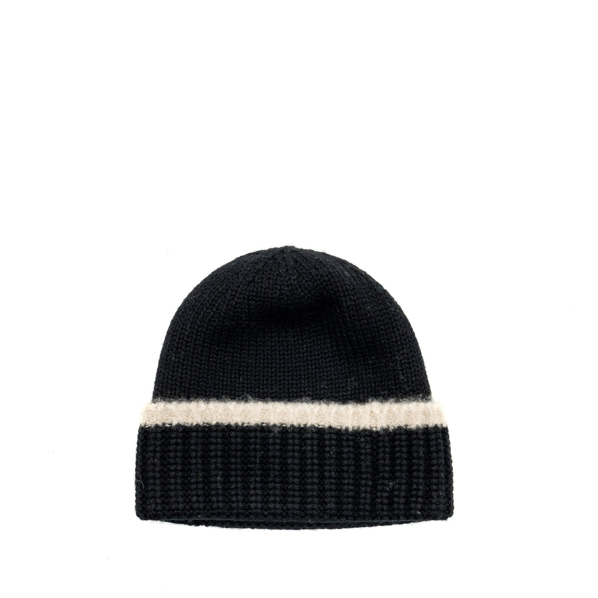 chanel-beanie-hat-wool-cashmere-black-white