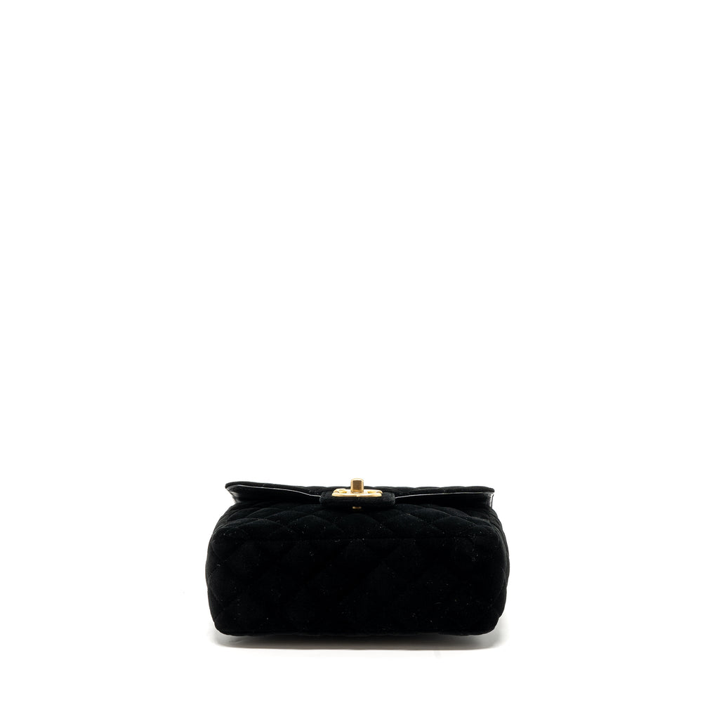 chanel-square-flap-bag-with-letter-chain-velvet-black-ghw-micrpchip